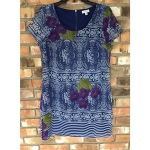 Charming Charlie Women’s Multicolored Short Sleeve Dress Size Small